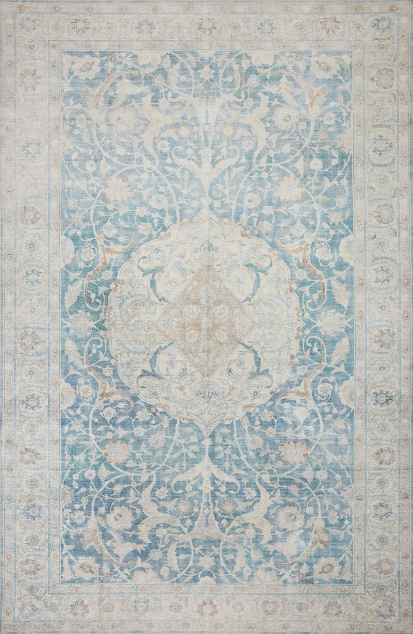 Loloi Chris Loves Julia Jules JUL-03 Antique Sky Area Rug - 2 ft 6 in x 12 ft