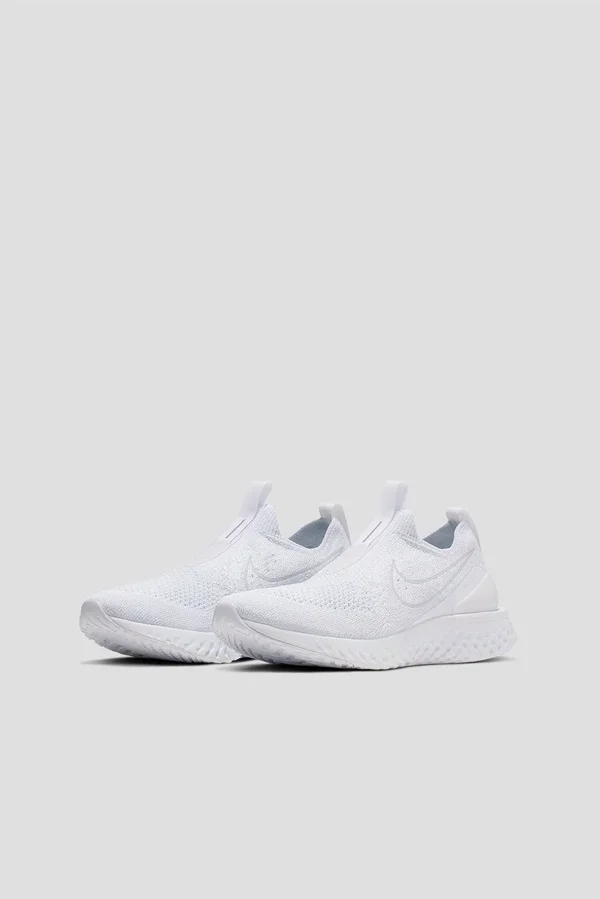Nike Epic Phantom React Flyknit Women's Running Shoe Size 8.5 (White)