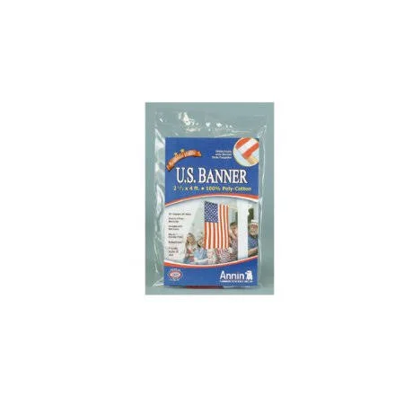 Annin Flagmakers 021880r 2 1 /2 by 4 Foot Polycotton Banner