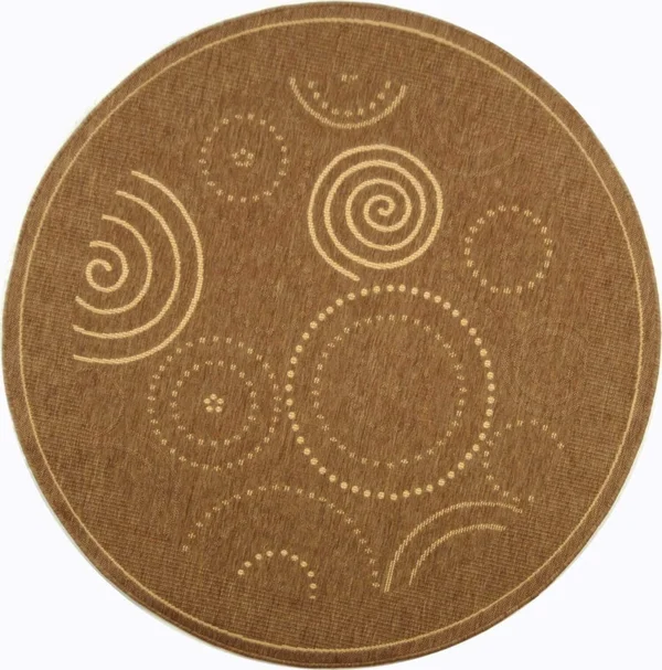Safavieh Courtyard CY1906-3009 5&3x22 x 7&7x22 Brown - Natural Area Rug