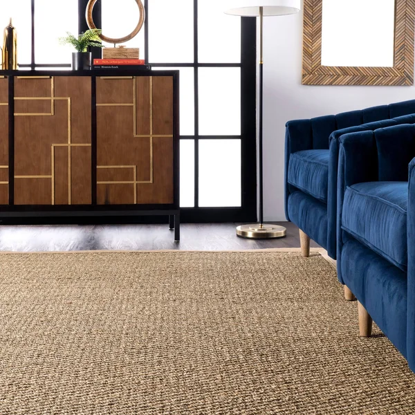 nuLOOM Elijah Seagrass Natural Runner Rug, 2& 6x22 x 6&, Brown