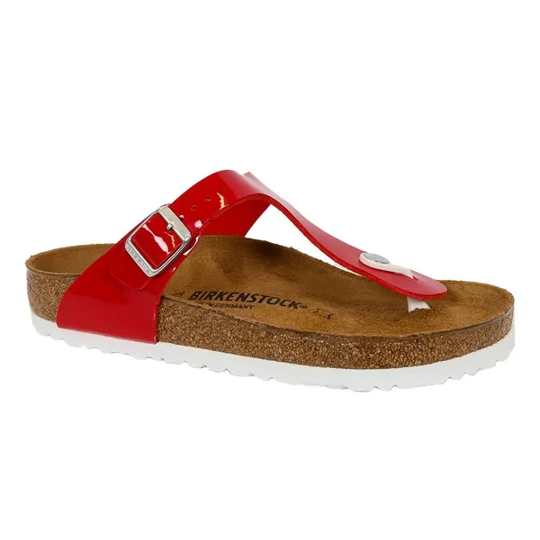 Birkenstock Women's Gizeh Birko-Flor Tango Red Patent