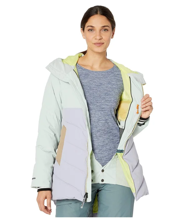 Burton Women's Loyle Down Jacket - Aqua Gray, Lilac Gray, Timber Wolf, Sunny Lime, Xs