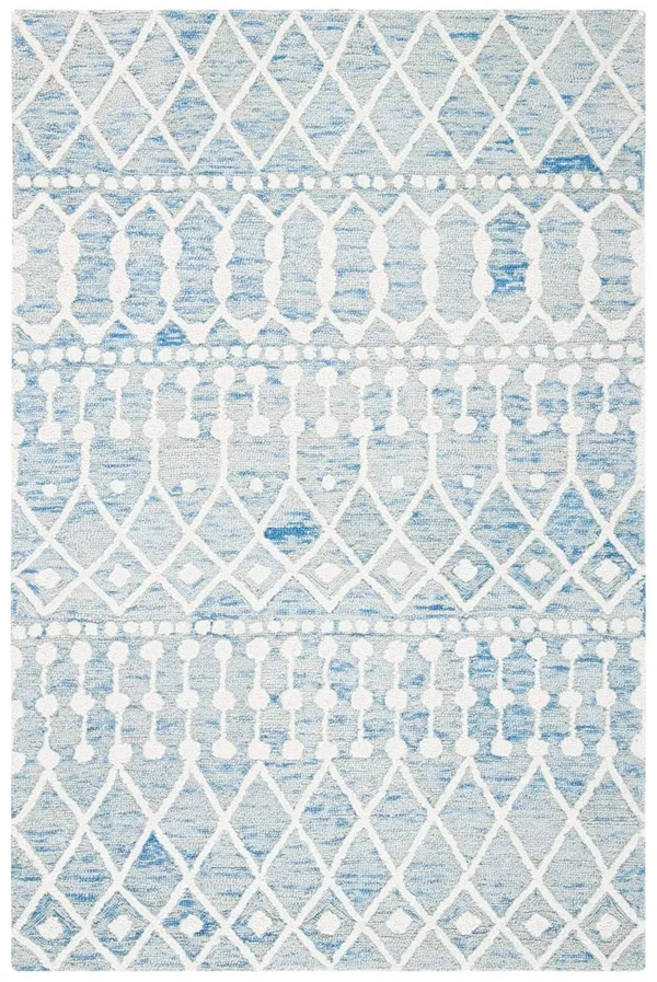 Safavieh 6' x 6' Square Blossom BLM115M Blue Ivory Rug