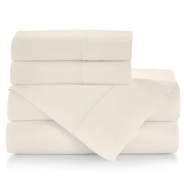 Peacock Alley Soprano Sateen Fitted Sheet - Ivory