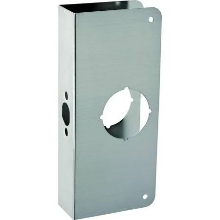 Prosource Hsh-050sbn-ps Door Reinforcer 4 by 9 by 1-3/4 inch Satin Nickel, Size: 8 in