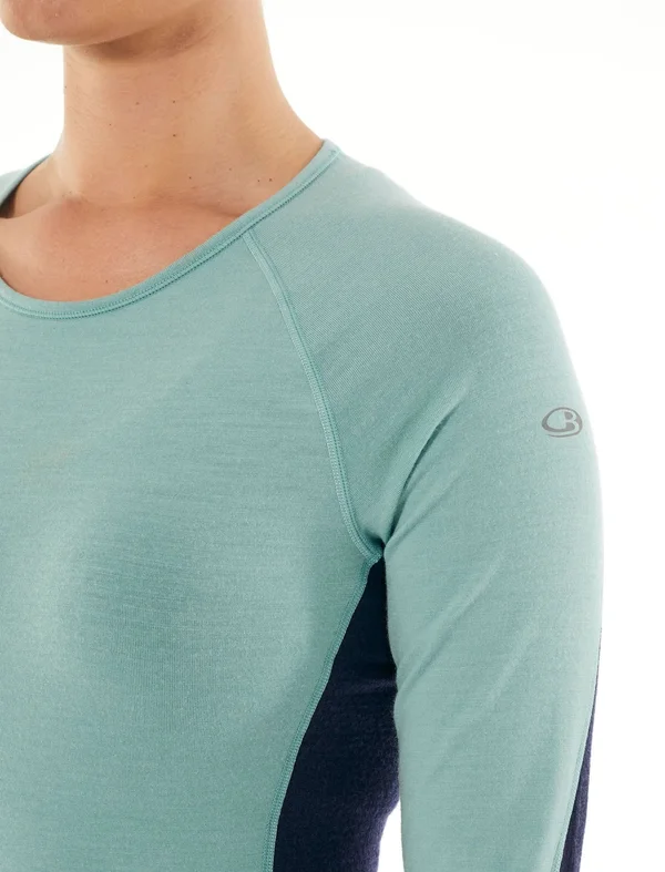 Icebreaker Wmns 260 Zone LS Crewe - Hydro - Sweaters Xs