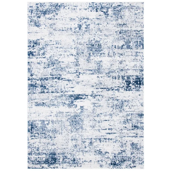Safavieh Amelia Modern Abstract Rug - 2&2x22 x 14& Runner - Ivory/Navy