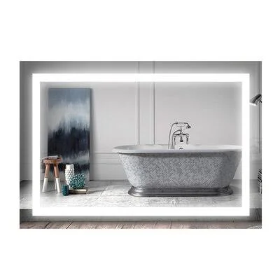 LED Dimmable Lighted Bathroom/Vanity Mirror Orren Ellis Size: 48x22 x 24x22