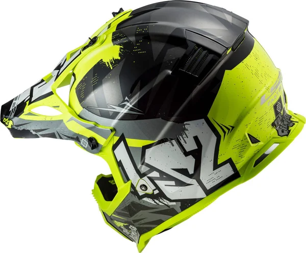 LS2 MX437 Fast Evo Crusher Motocross Helmet - black-yellow, Size Xs