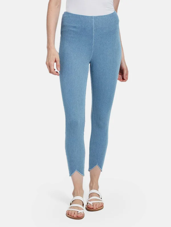 Lysse Lynette Scallop Edge Denim - Blue