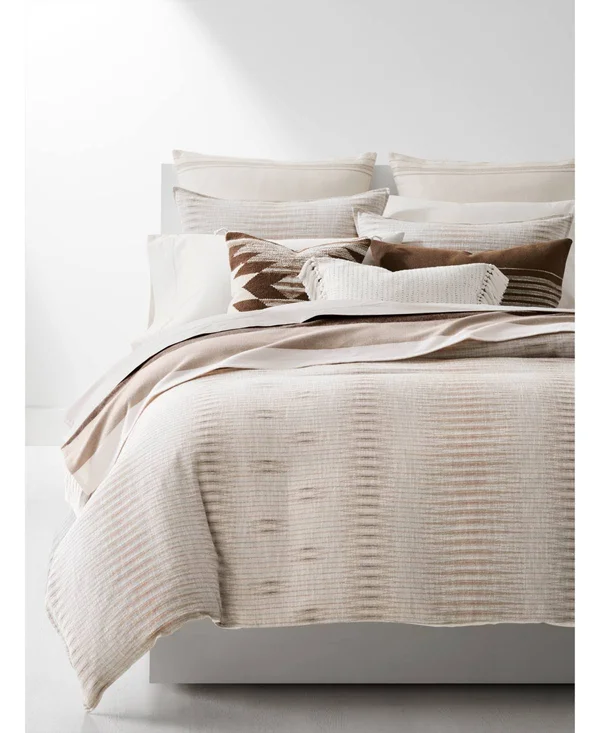 Ralph Lauren Mason Geo-Stripe King Duvet Set - Classic Cream Multi
