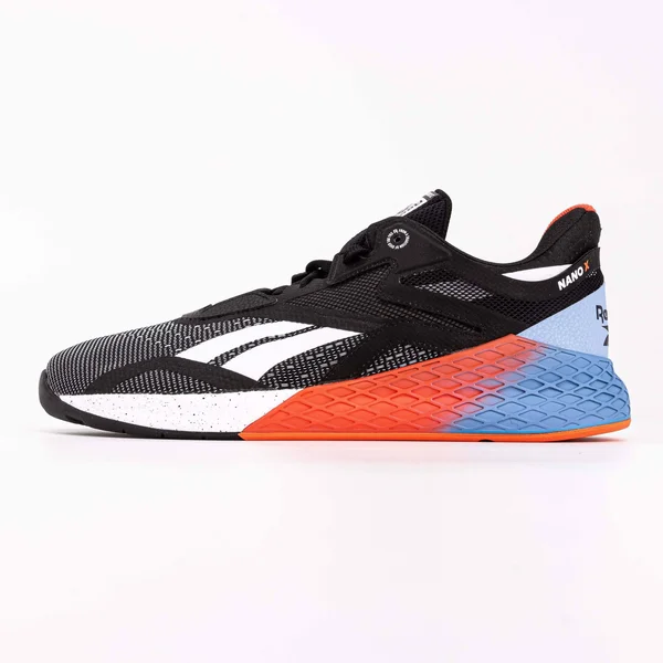Reebok Nano x - Men's - Black - White, Vivid Orange - 7.5