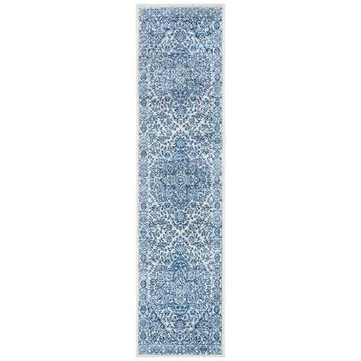 Lamartine Handmade Tufted Polypropylene Navy/Light Gray Rug Ophelia & Co. Rug Size: Runner 2& x 10&