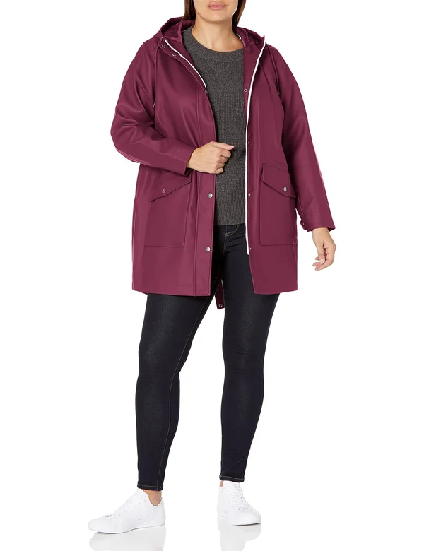 Levi&s Fishtail Two-Pocket Parka (wine) Women's Coat