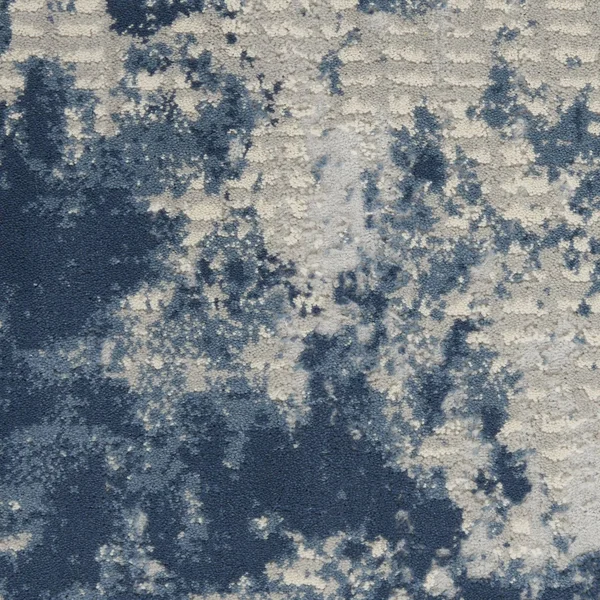 Nourison Rustic Textures RUS16 Area Rug - Grey/Blue, 5&3x22 x 7&3x22