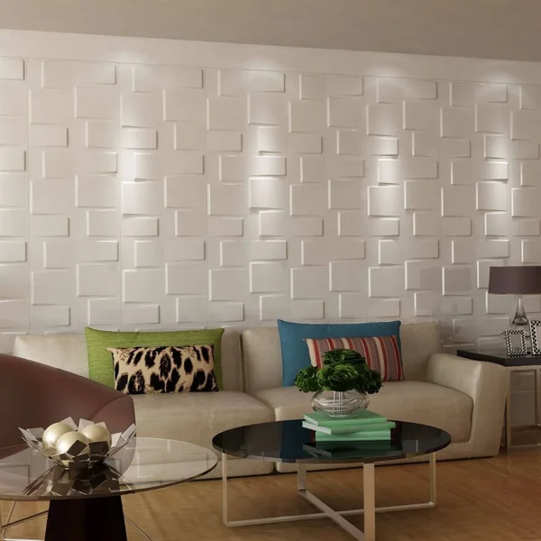 3D Fiber Wall Decor panelling - 20x22x20x22/pc (Lily - 12pc)