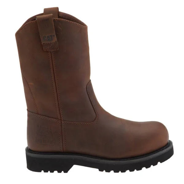 Cat Footwear Men's Austin EH Steel Toe Wellington Work Boots Brown, 10 - Wellington Steel Toe Work Boots at Academy Sports