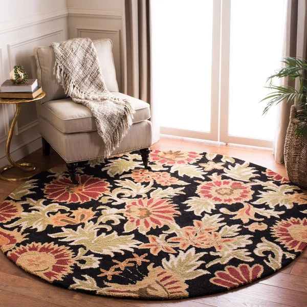Safavieh Blossom BLM912A Area Rug - Black/Multi, Size: 8& x 10&