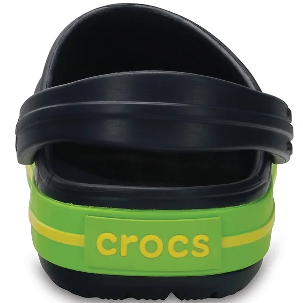 Crocs Kids Crocband Clog Clogs - Navy, Volt Green - 3M