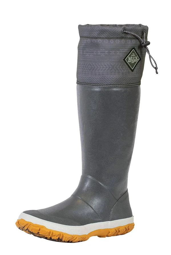 Muck Boots Forager Tall Boot - Dark Gray/Print - 10
