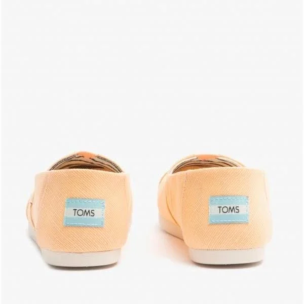 Toms Alpargata Light Orange Womens Espadrilles Slipons Shoes - 8 UK
