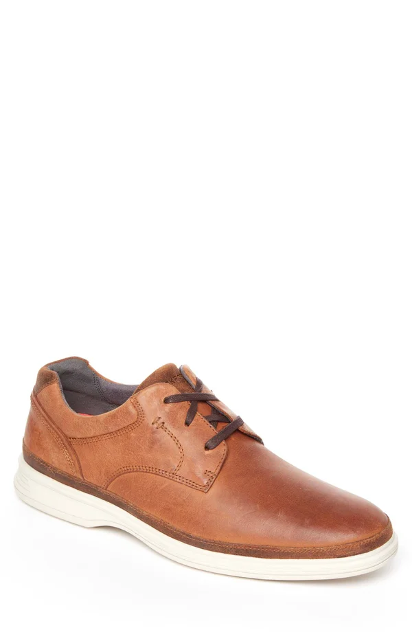 Rockport Mens Dressports 2 Go Plain Toe Shoes - Size 7 W - Brown