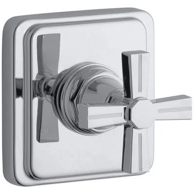 Kohler Pinstripe Valve Trim with Cross Handle for TRANSFER Valve, Requires Valve