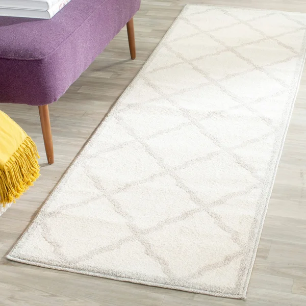 Safavieh 5& x 5& Square Amherst AMT421B Light Grey - Beige Rug