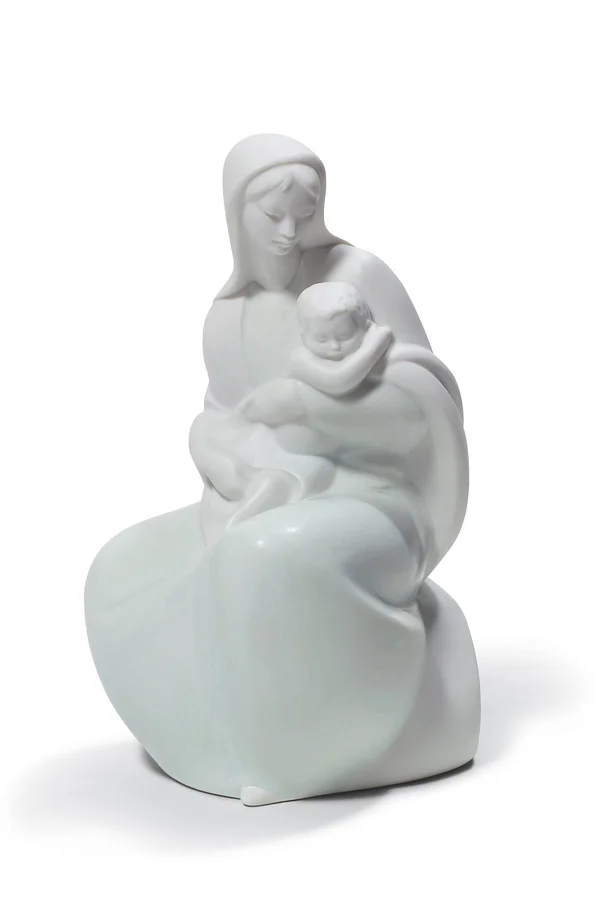 Lladro Porcelain Blessed Mother with Jesus Figurine
