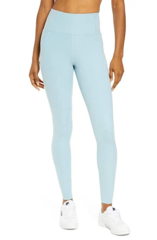 Women's Girlfriend Collective High Waist Full Length Leggings - Size Small - Blue