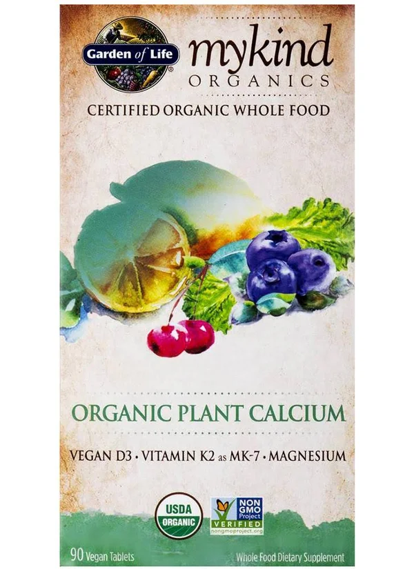 Garden of Life MyKind Organics Organic Plant Calcium, 90 Tablets