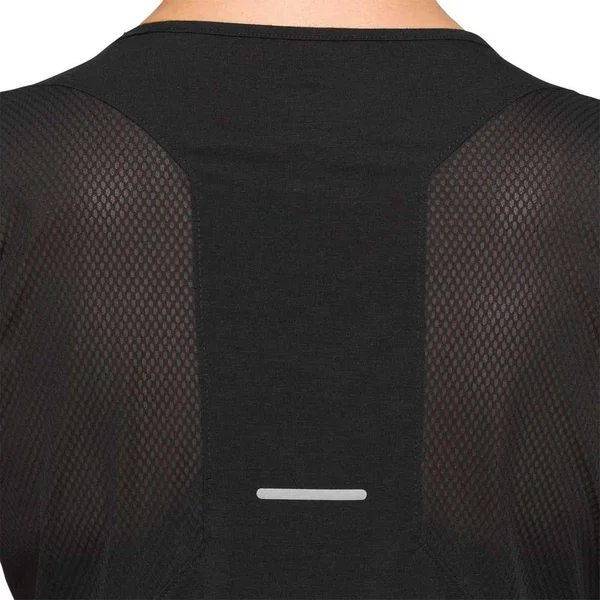 Asics V Neck T Shirt Ladies, Size 14, Black