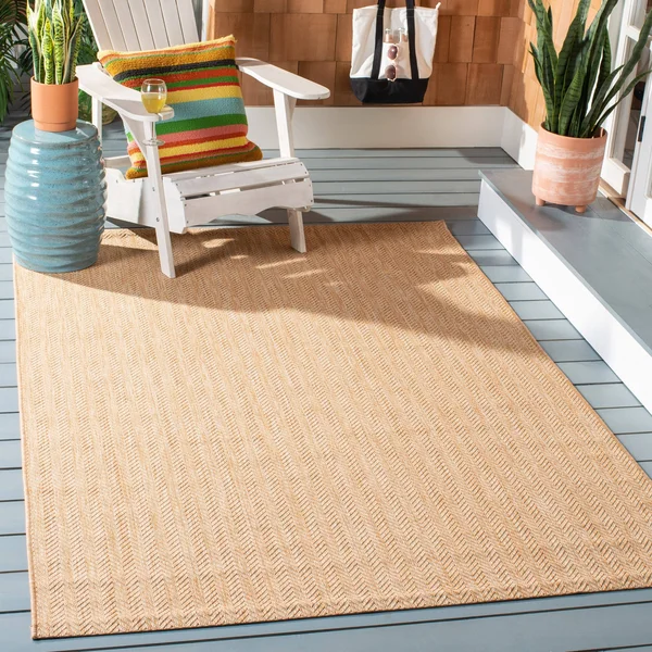 Safavieh Courtyard Navy - Grey Area Rug; 8& x 11&