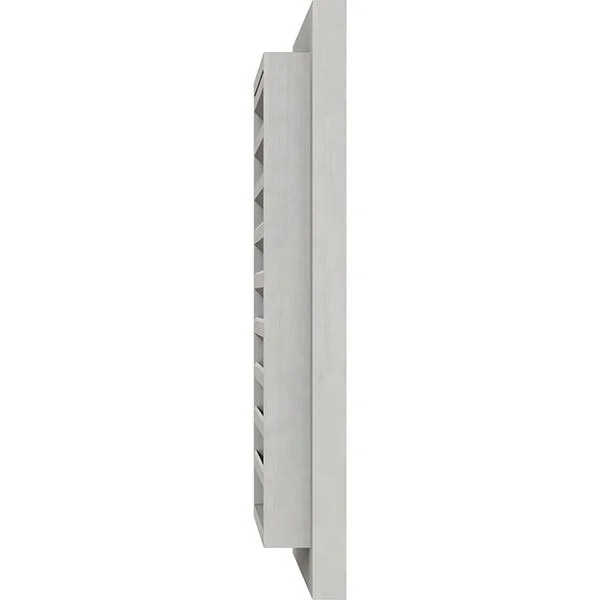 26 inchw x 24 inchh Vertical Gable Vent (31 inchw x 29 inchh Frame Size): Primed - Functional, Smooth Western Red Cedar Gable Ven