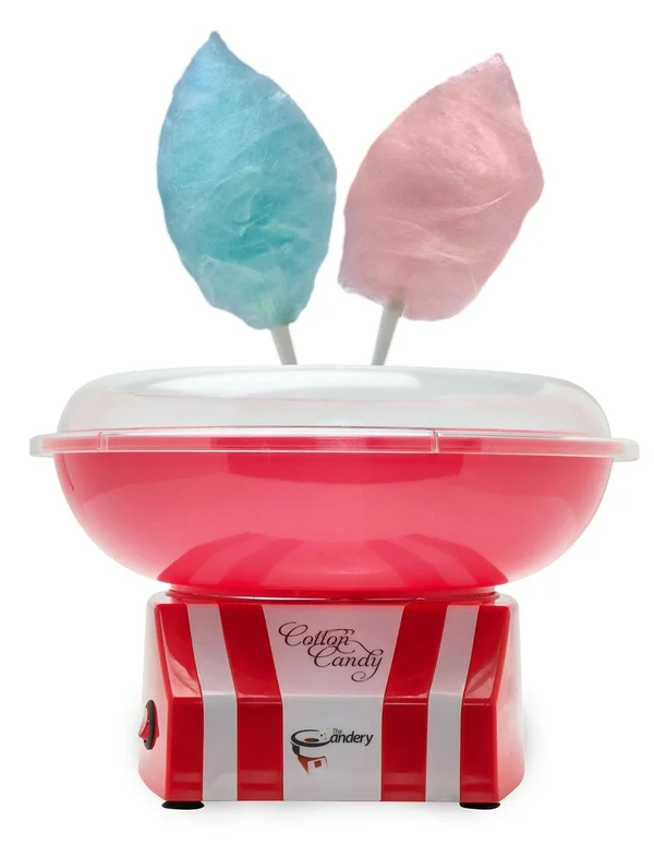 The Candery Cotton Candy Machine - Bright - Colorful Style- Makes Hard Candy, Sugar Free Candy, Sugar Floss, Homemade Sweets for