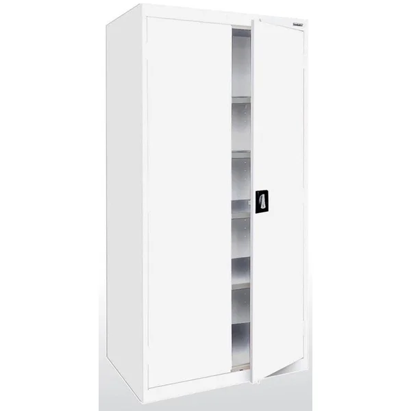 Sandusky Lee EA4R462472-22 Elite Series Storage Cabinet with Recessed Handle, White - 46 x 24 x 72 in.