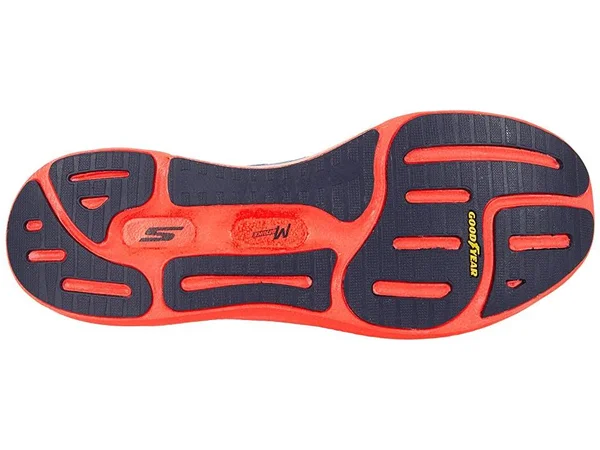 Skechers Men's GOrun Razor+, Navy/Coral