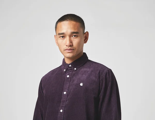 Carhartt WIP L/S Madison Cord Shirt - Dark Iris - Wax - M - Men