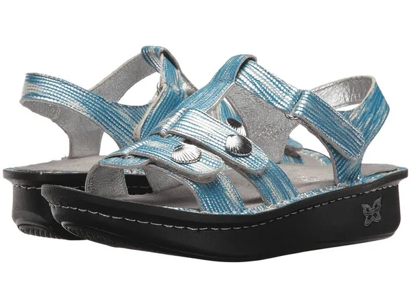 Alegria Leather Multi-strap Sandals w/Backstrap - Kleo - Size EU42(US11.5-12), Wrapture Blues