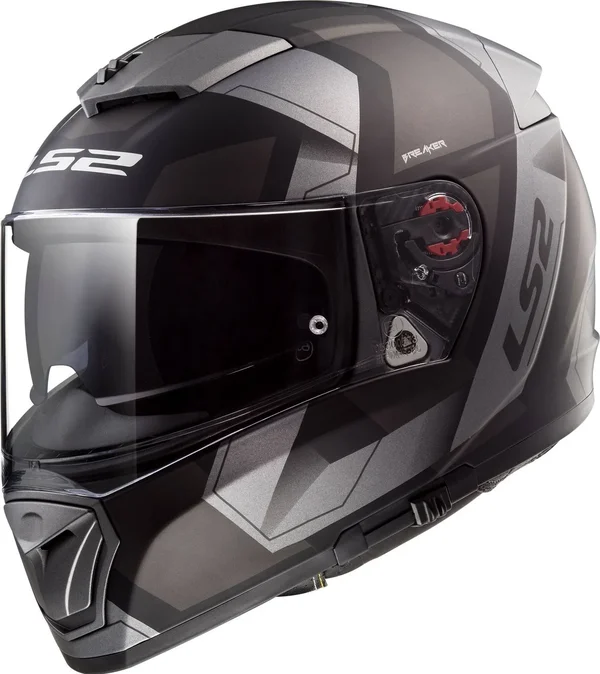 LS2 - Helmet FF390 Breaker Physics Matt Black - Titanium - Size L