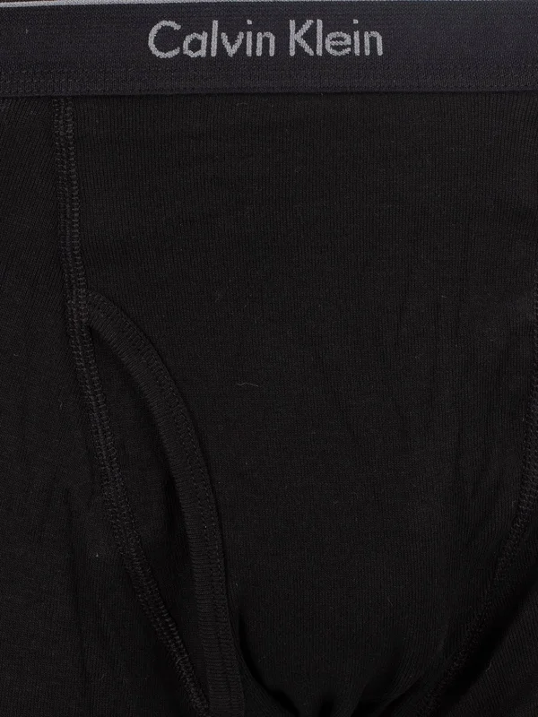 Calvin Klein 3 Pack Cotton Trunks - Black - Boxers