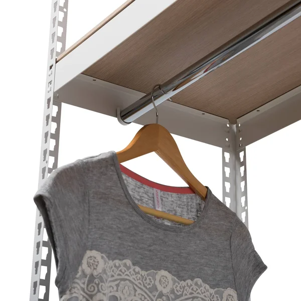 Baxton Studio Gavin Metal 4-Shelf Closet Storage Racking Organizer White