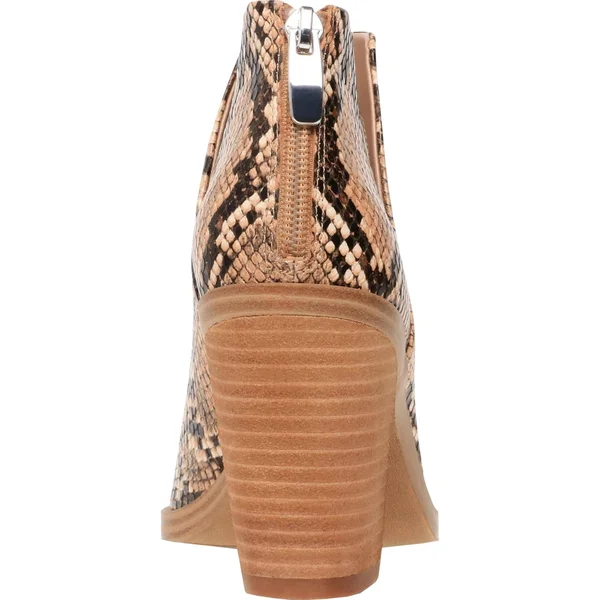 Steve Madden Alyse Womens Heeled Ankle Boots, Bone Leather
