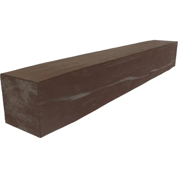 Ekena Millwork MANURW04X08X72AE 4x22H x 8x22D x 72x22W Riverwood Faux Wood Fireplace Mantel, Aged Pecan