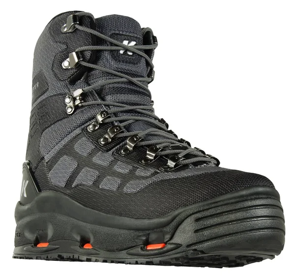 Korkers Men's Wraptr OmniTrax Kling On Sole Fishing Wading Boots - Black Studded 9 by Sportsman's Warehouse