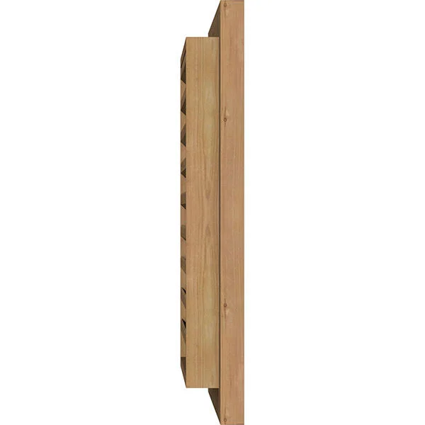 Ekena Millwork GVWVE34X3200RFUWR 34x22W x 32x22H Vertical Gable Vent (39x22W x 37x22H Frame Size): Unfinished - Functional, Rough