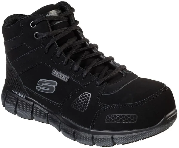 Skechers Men's Work Telfin Penticton ESD High Top, Black