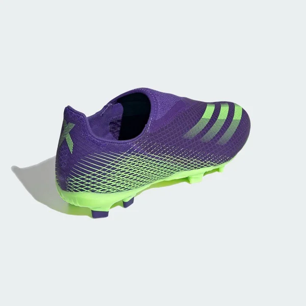 Adidas Kids x Ghosted.3 Laceless FG Energy Ink/Signal Green - 2.5