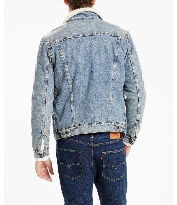 Levi&s Sherpa Trucker Jacket - Men's - Thyme 2XL